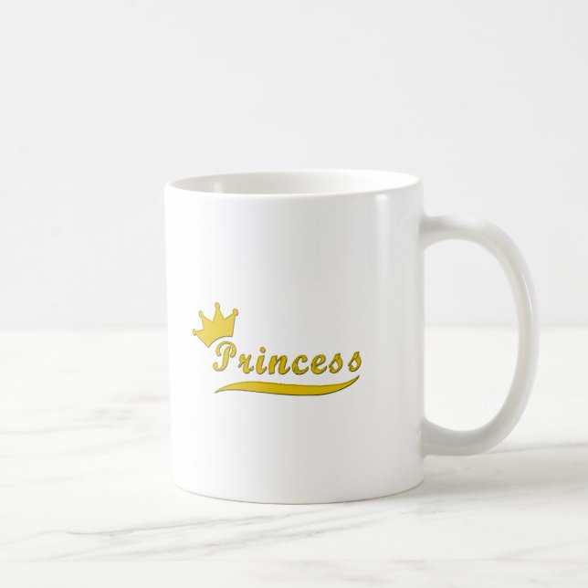 Taza de la princesa café del oro (Derecha)
