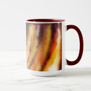 Taza de la puesta del sol de la luna