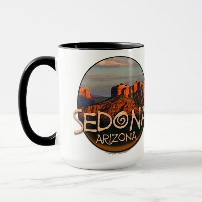 Taza de la puesta del sol de Sedona Arizona (Izquierda)