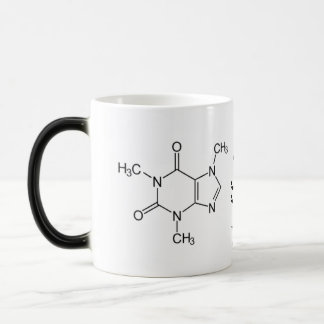 Taza de la química del cafeína