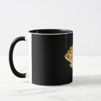 Taza de la rana verde de BFF