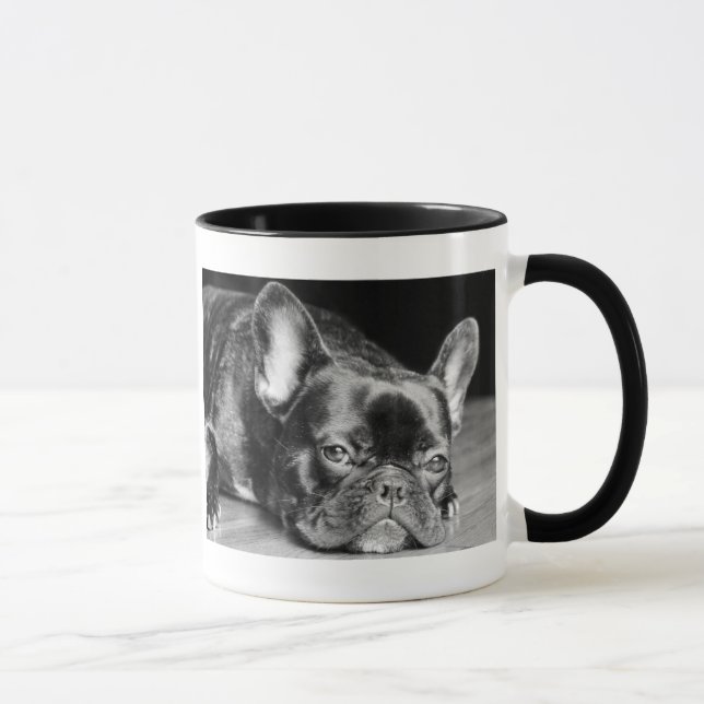 Taza de la raza del perro del bulldog francés (Derecha)