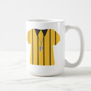 Taza de la referencia del fútbol