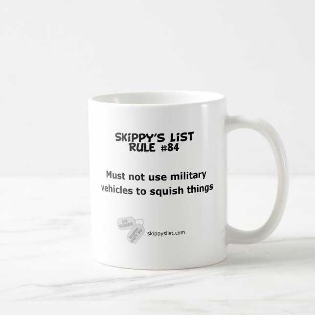 Taza de la regla #84 (Derecha)