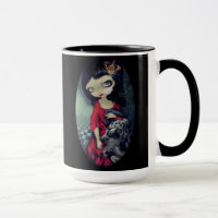 Taza de la "reina roja y de la reina blanca"