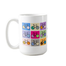 Taza de la rejilla de la bicicleta del arte de