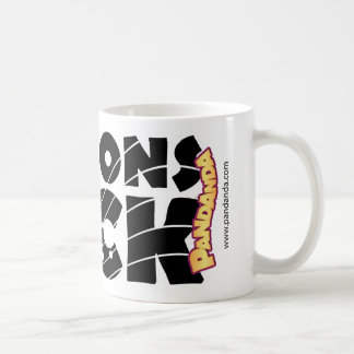 Taza de la roca de los dragones (texto negro)