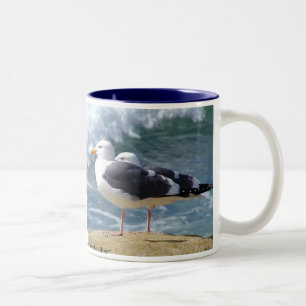 Taza de la rotura de la playa de la gaviota