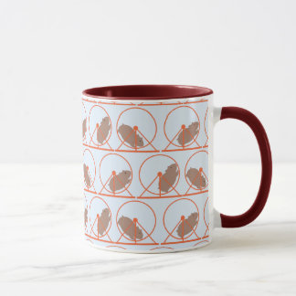 Taza de la rueda del hámster (roja)