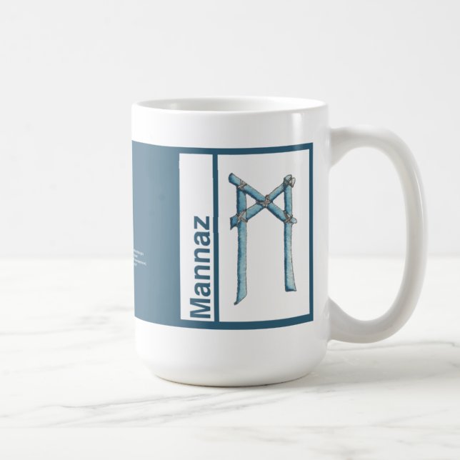 Taza de la runa:: Mannaz (Derecha)