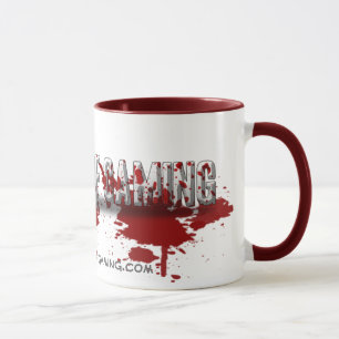Taza de la salpicadura de la sangre del perro