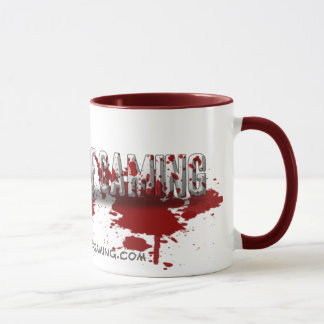 Taza de la salpicadura de la sangre del perro