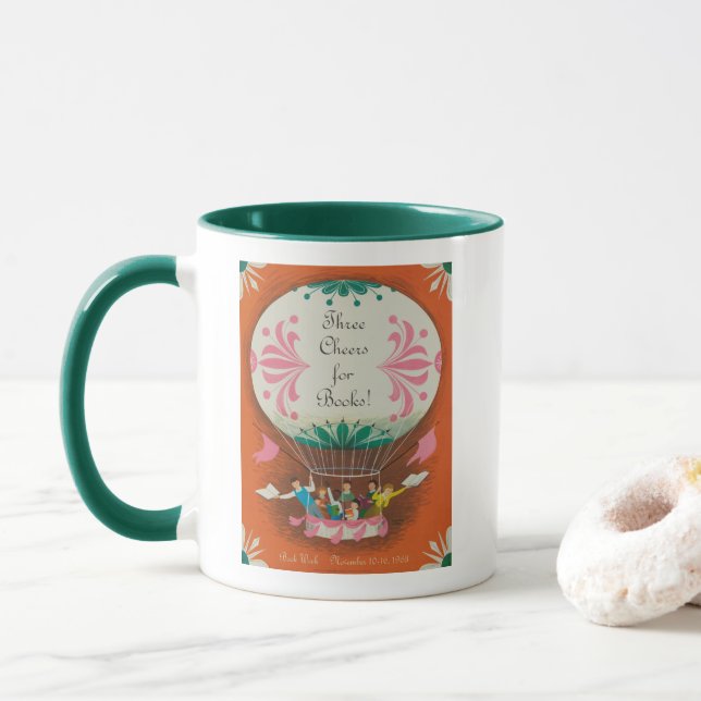 Taza de la semana del libro de 1963 niños (Con donut)