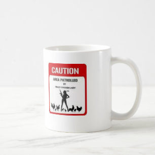 Taza de la señora café del pollo