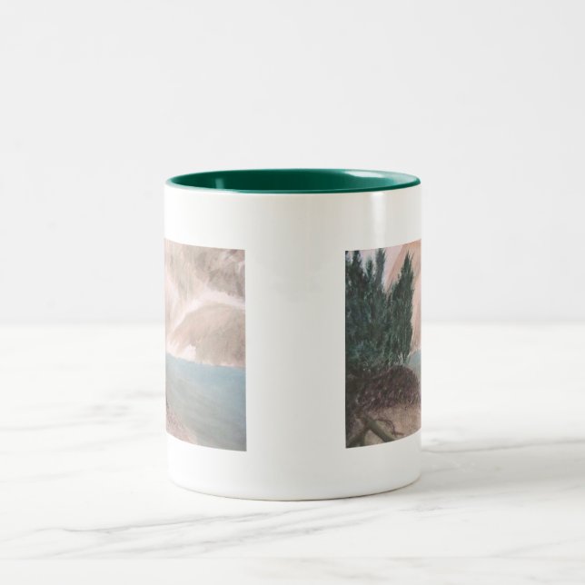 Taza de la serenidad del lago mountain (Centro)