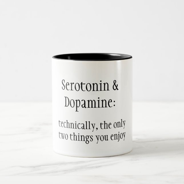 Taza de la serotonina y de la dopamina (Centro)