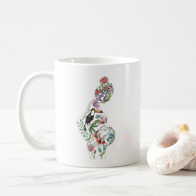 Taza de la silueta (Con donut)