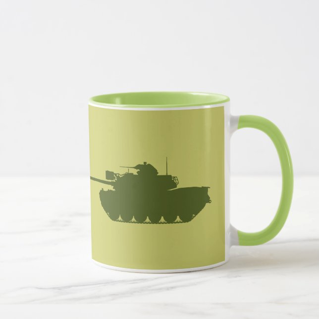 Taza de la silueta de M48A3 Patton (Derecha)