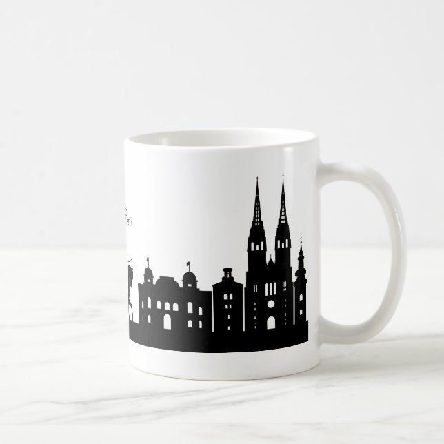 Taza de la silueta de Zagreb (Derecha)