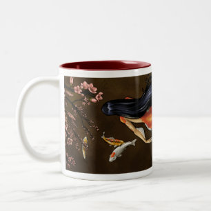 Taza de la sirena de Koi