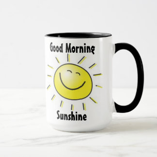 Taza de la sol de la buena mañana