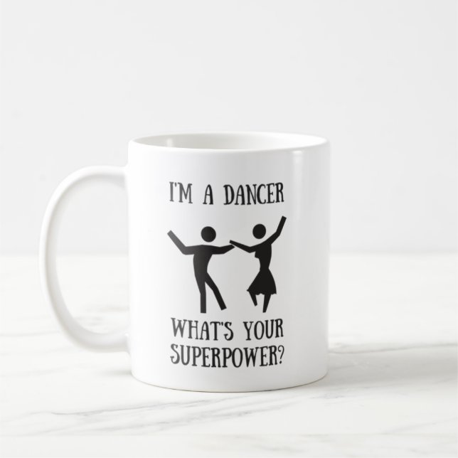 Taza de la superpotencia del bailarín del (Izquierda)