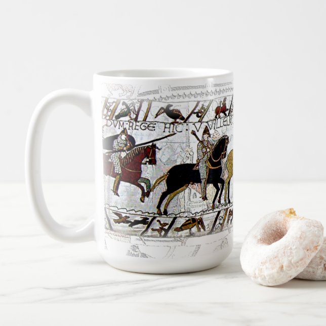 Taza de la tapicería de Bayeux (Con donut)