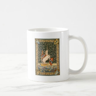 Taza de la tapicería del unicornio del vintage