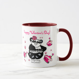 Taza de la tarjeta del día de San Valentín de la