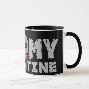 Taza de la tarjeta del día de San Valentín del