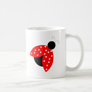 Taza de la taza de café de la mariquita
