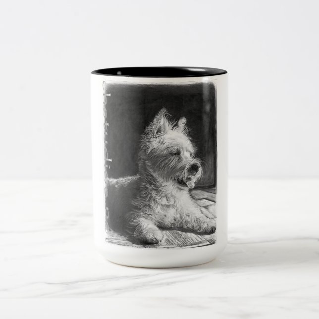 Taza de la taza de café del Bello Artes de Westie (Centro)