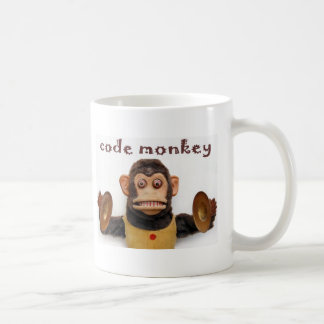Taza de la taza de café del mono del código de