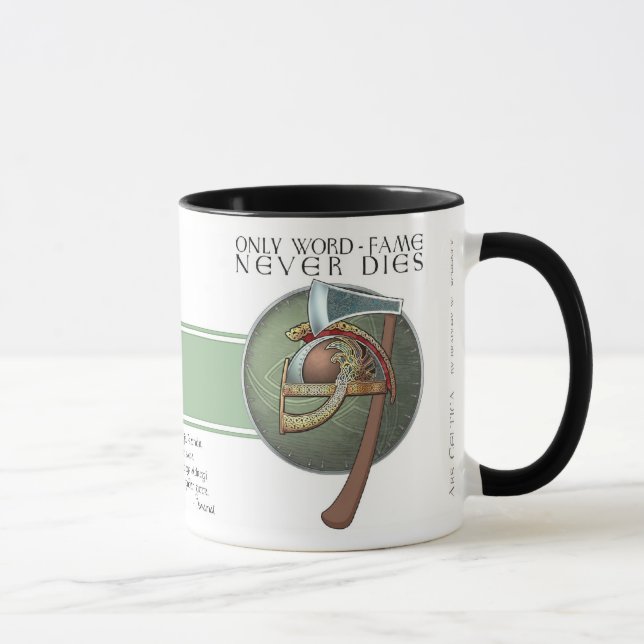 Taza De la "taza de Havamal fama de la palabra" de (Derecha)