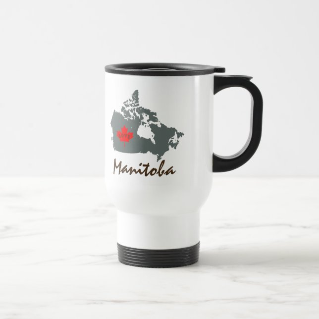 Taza de la taza de té del café de Manitoba Canadá (Derecha)