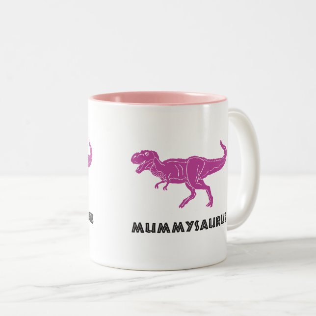 Taza de la taza del dinosaurio de MUMMYSAURUS (Anverso derecho)