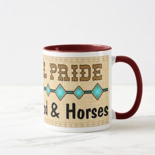 Taza de la taza del orgullo de la vaquera