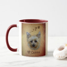 Taza de la taza del perro de Terrier de mojón