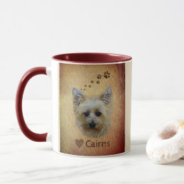 Taza de la taza del perro de Terrier de mojón