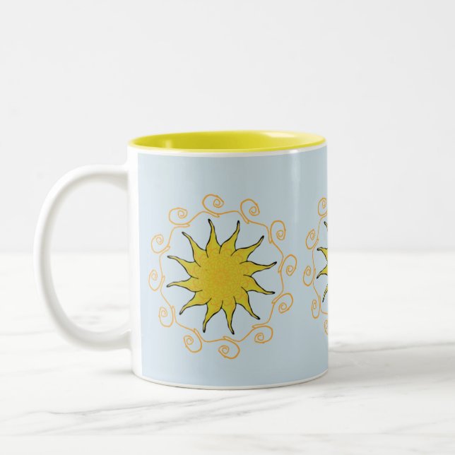 Taza de la taza del té del coffe de la sol (Izquierda)