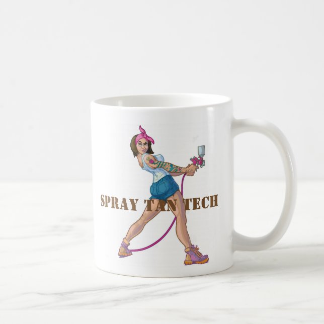 Taza de la tecnología del moreno del aerosol (Derecha)