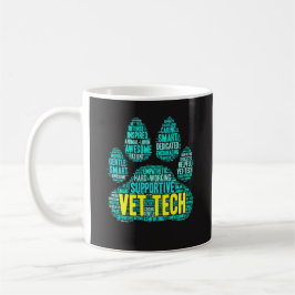Taza de la tecnología del veterinario - nube