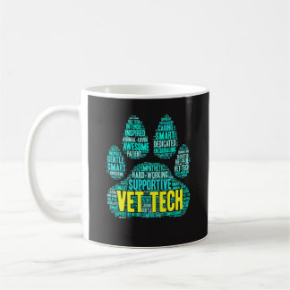 Taza de la tecnología del veterinario - nube
