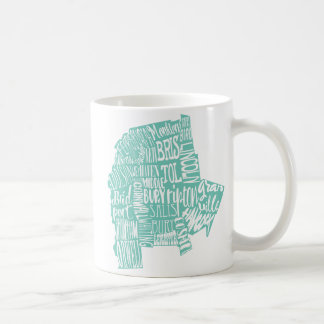 Taza de la tipografía del condado de Addison de la