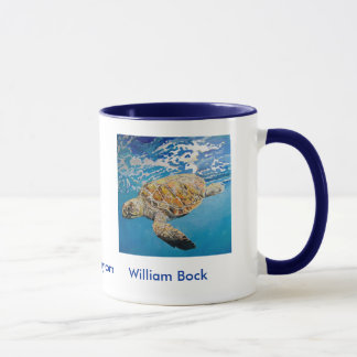 Taza de la tortuga de mar de Hawksbill