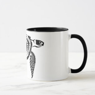Taza de la tortuga de mar verde