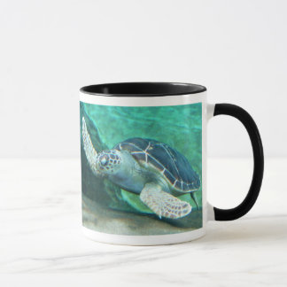 Taza de la tortuga de mar verde