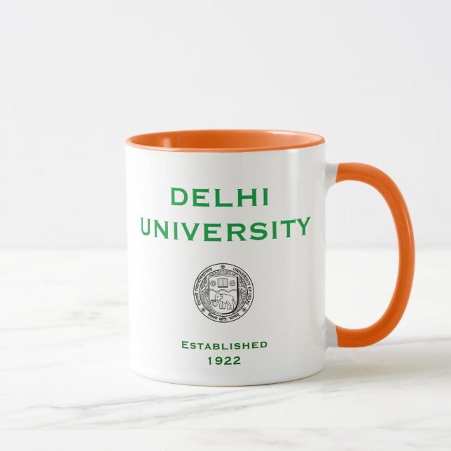 Taza de la universidad de Delhi (Derecha)