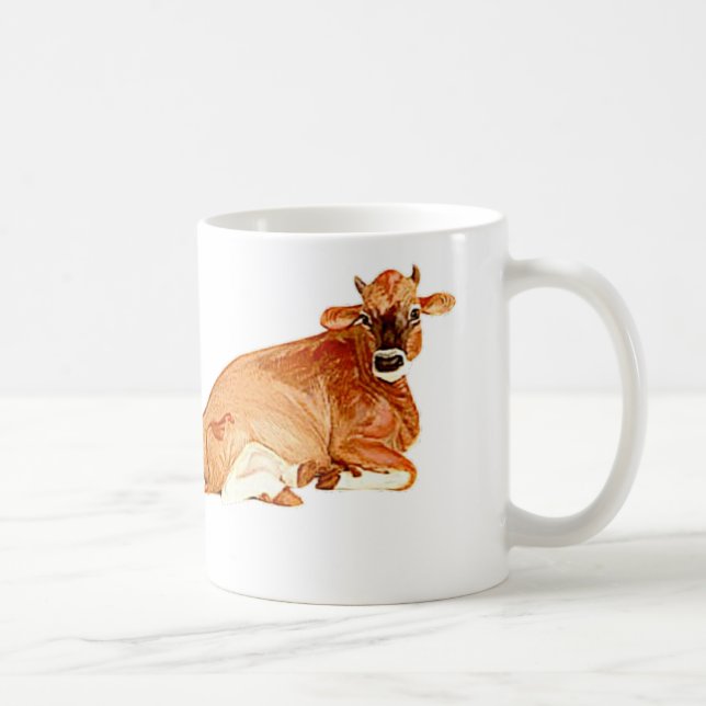 Taza de la vaca del jersey (Derecha)