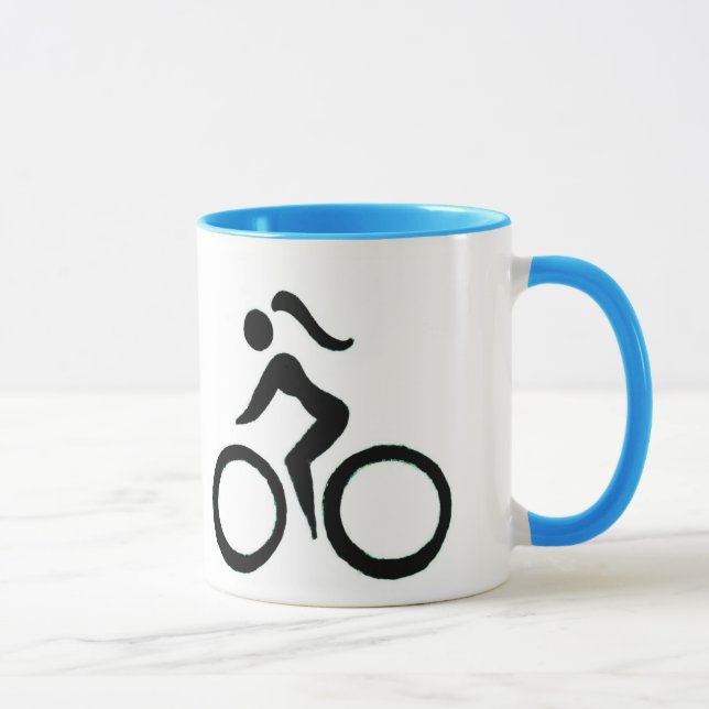 Taza de la velocidad del chica del ciclo (Derecha)